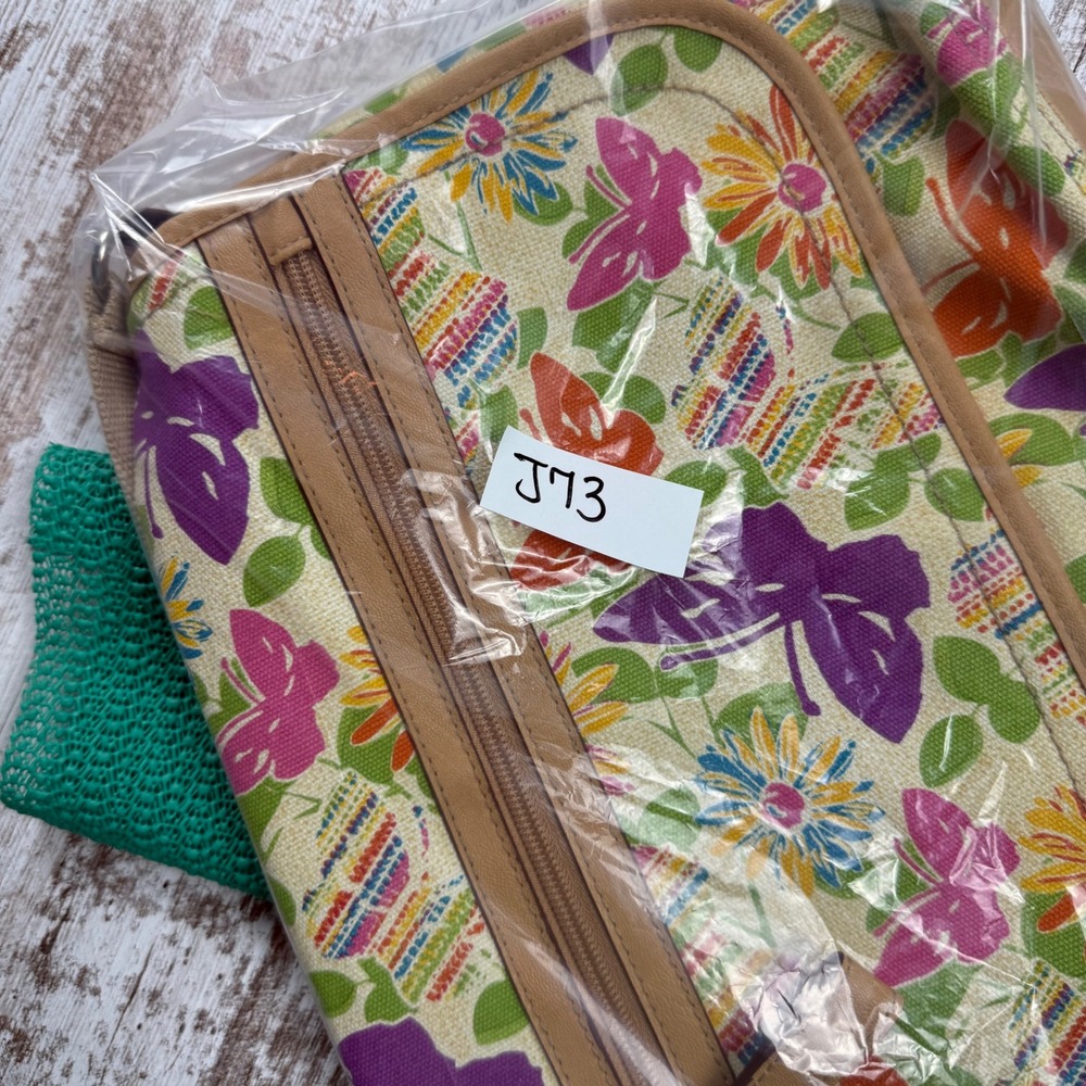 VTG Y2K Relic by Fossil Butterfly Floral Fairy Canvas Crossbody Bag Boho Purse - Picture 11 of 11